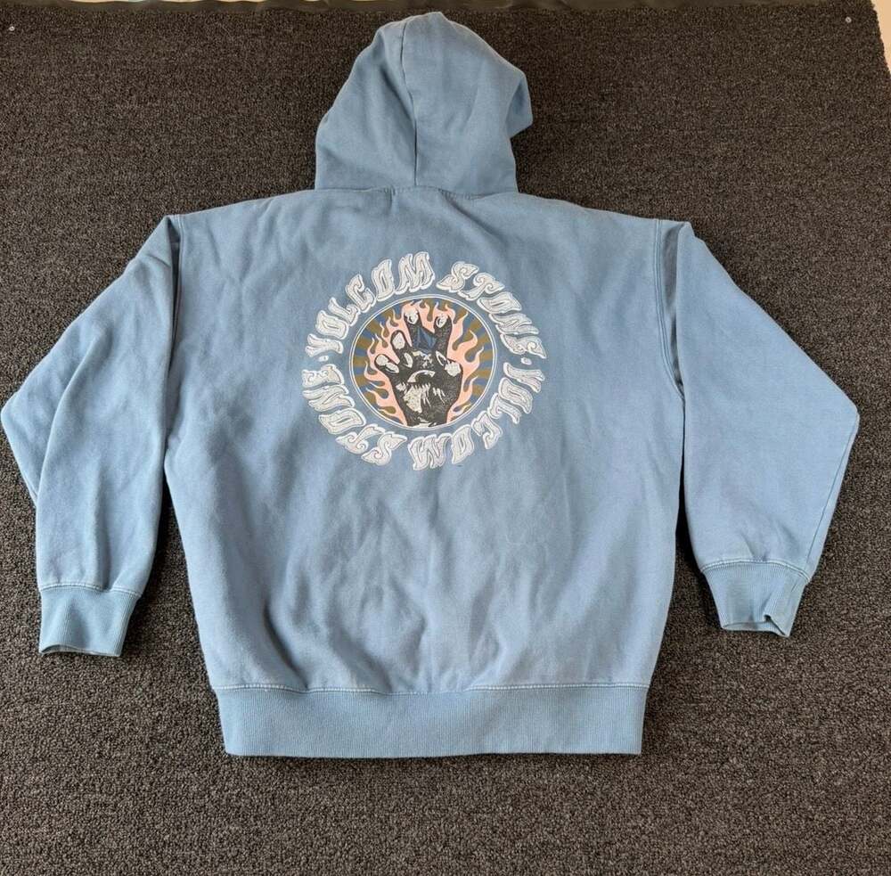 Volcom Stone Oracle Blue Pullover Graphic Hoodie